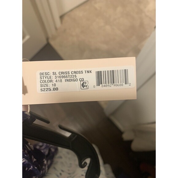 🔥HP🔥NWT Rebecca Taylor Floral Embroidered Sleeveless Silk Blend Sleeveless Top - Picture 10 of 10